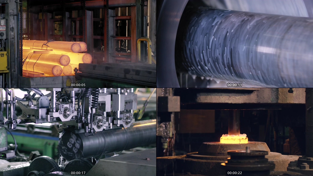 炼钢工厂视频素材下载