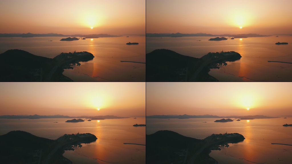 4K海面上的日落视频素材
