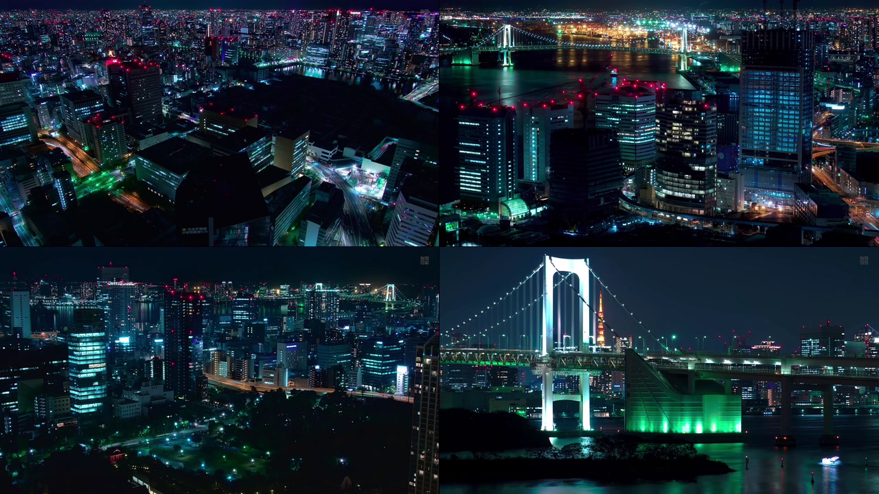 4K日本东京夜景视频素材