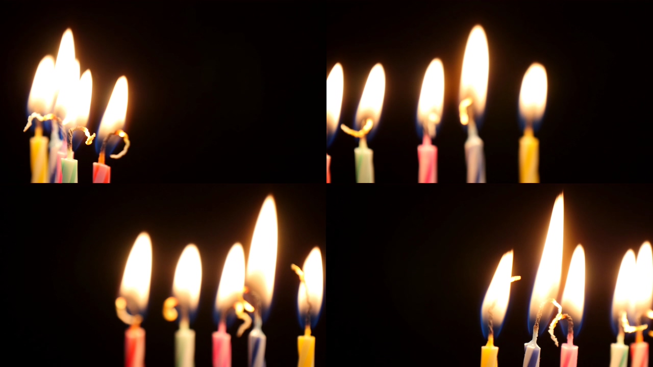 4K生日蜡烛视频素材