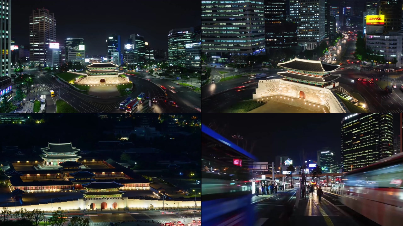韩国首尔地标建筑视频素材