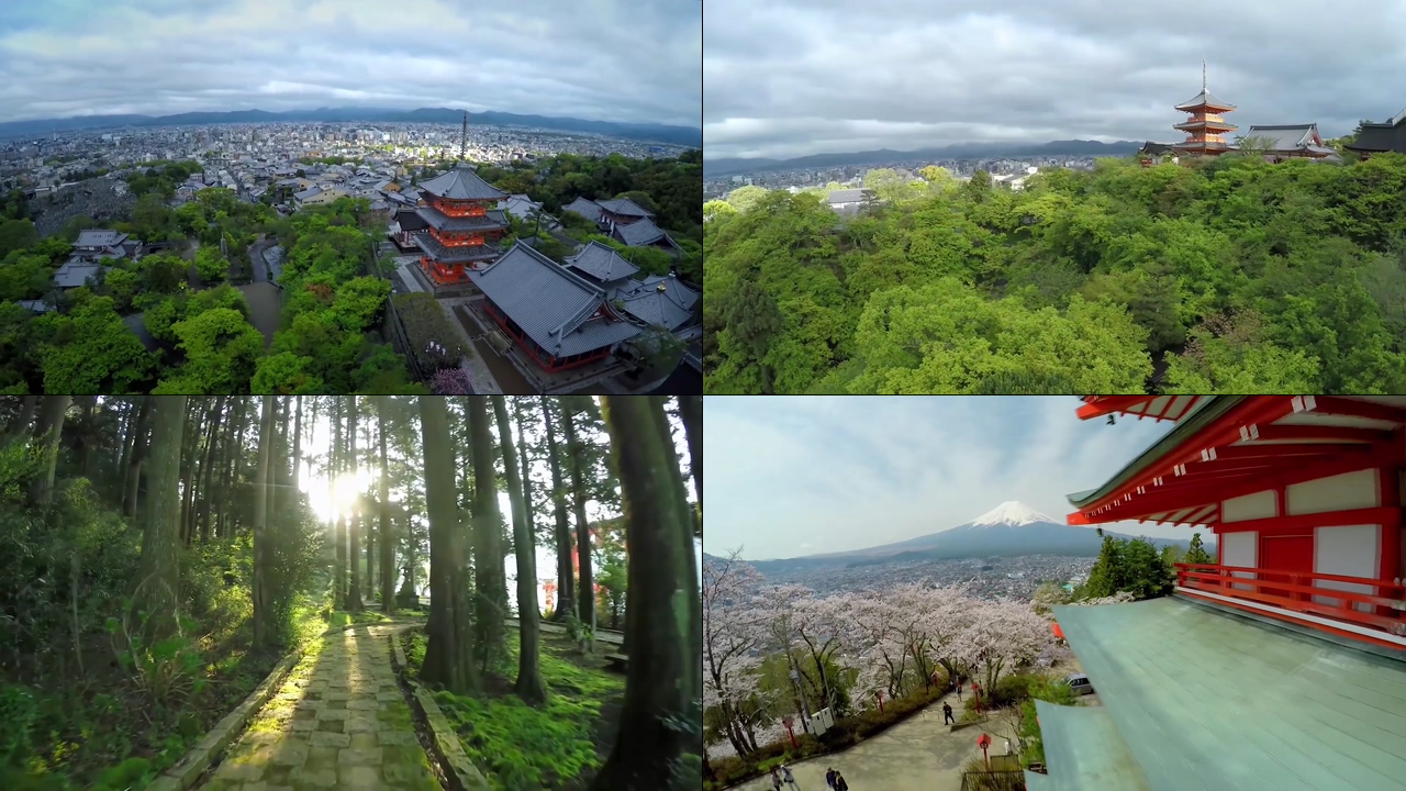 日本清水寺视频素材