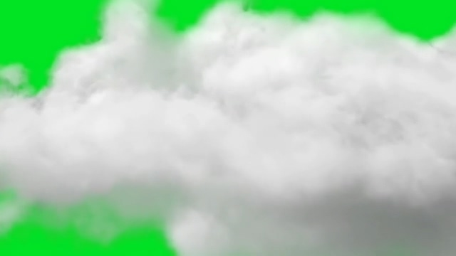 穿过云层绿幕视频素材