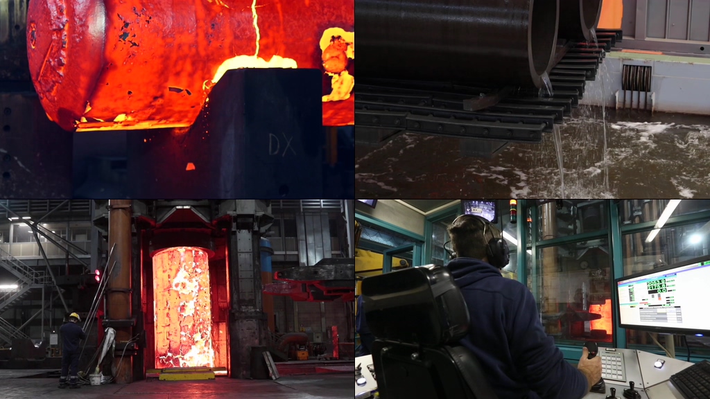 钢铁冶炼钢铁厂视频素材