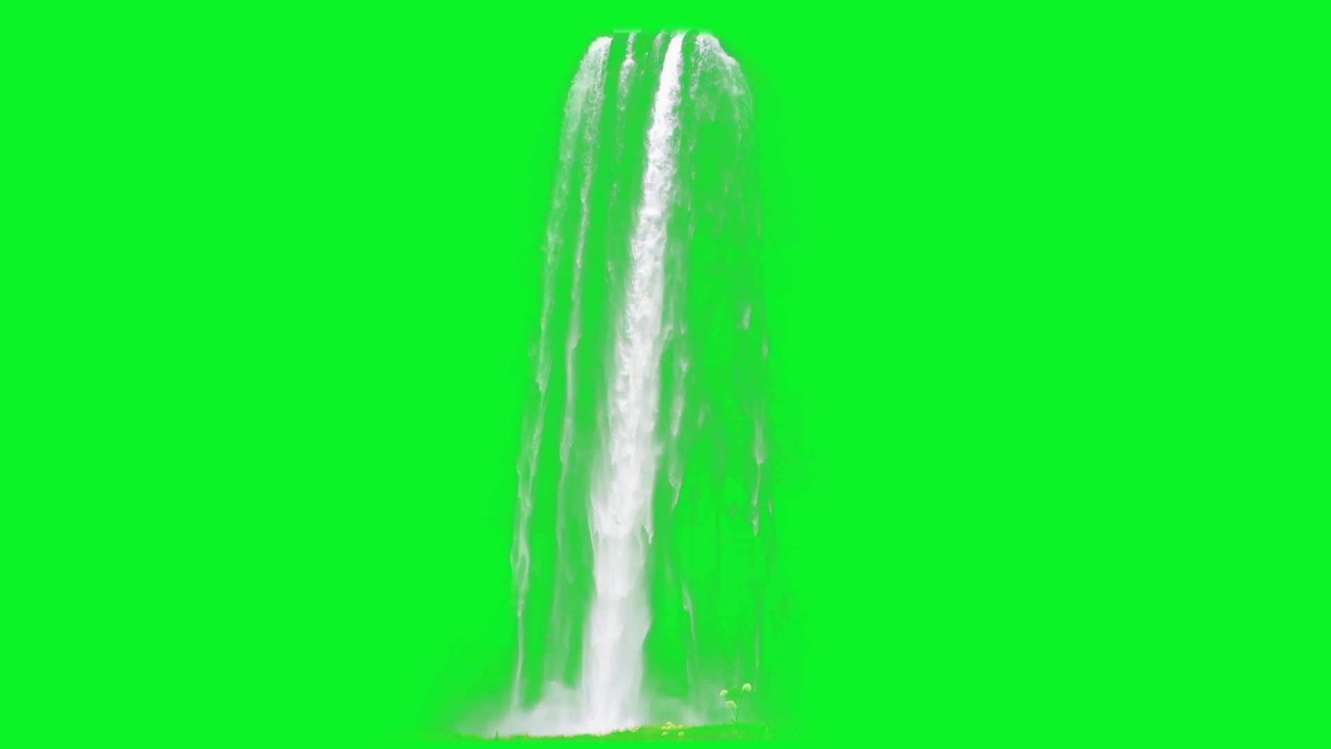 水幕瀑布流粗细绿幕视频