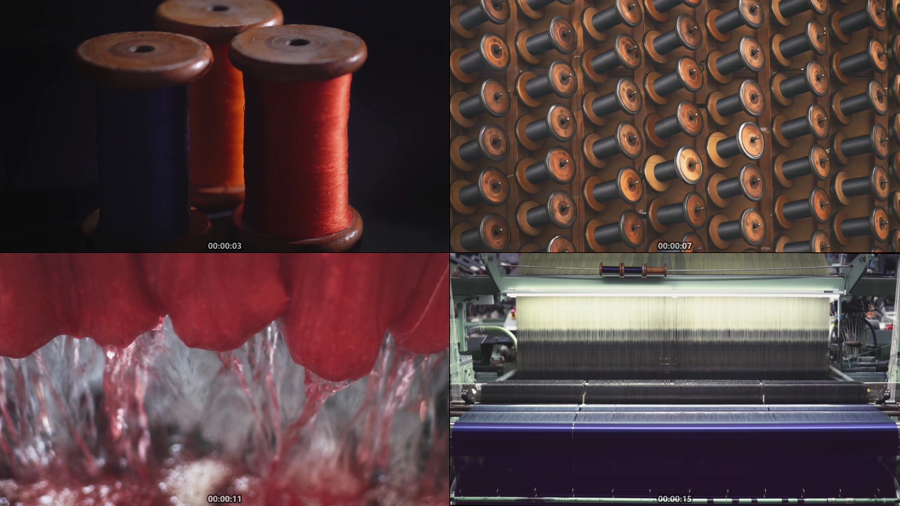 蚕丝纺织视频素材