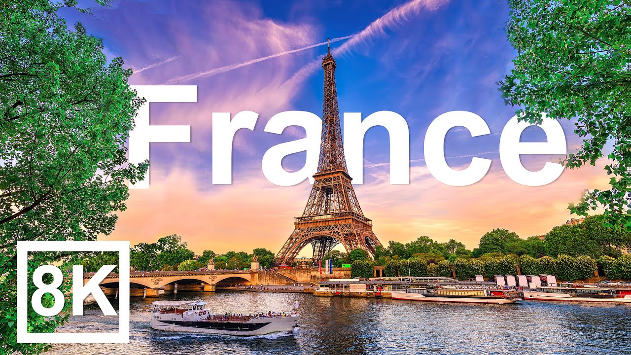 8K超清法国视频素材-游客访问最多的国家 (60 FPS)