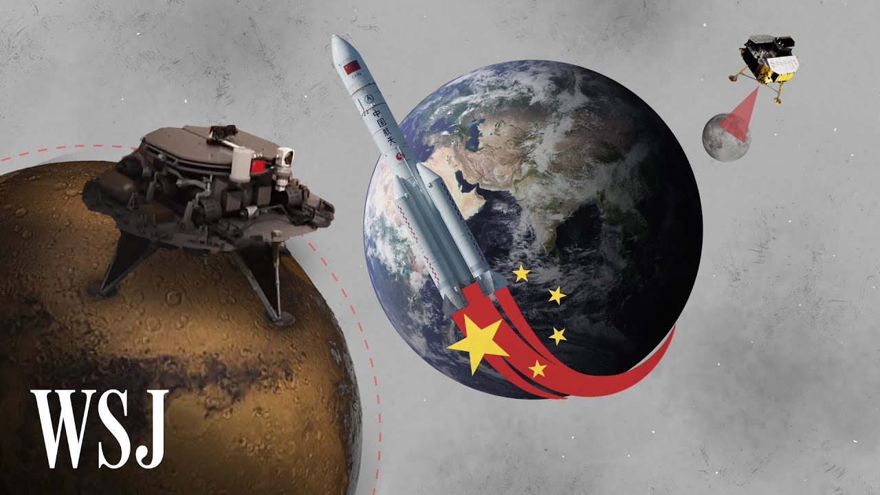 中国航天计划探索月球和火星视频素材完整版