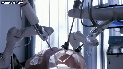 未来医疗的机器人运用视频素材完整版