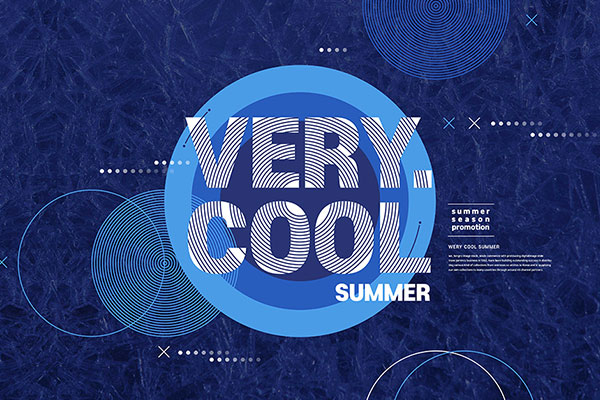 精品创意深蓝色夏季主题海报设计模板psd源文件,编号:82638230
