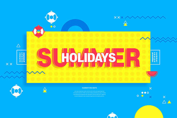 精品夏季假期活动广告Banner设计psd源文件,编号:82631641