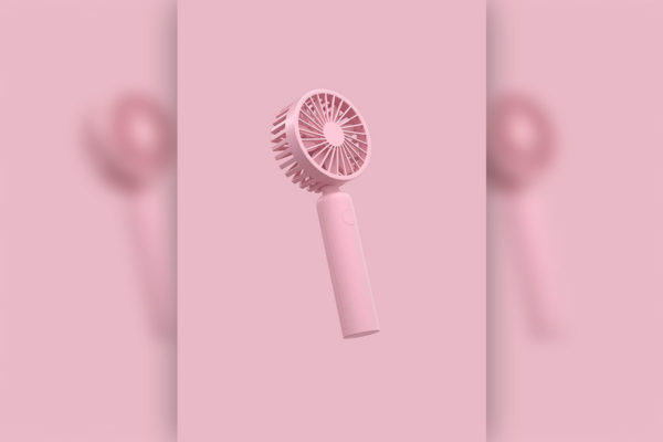 精品粉色主题夏季手持风扇电商广告图设计模板psd源文件,编号:82631022