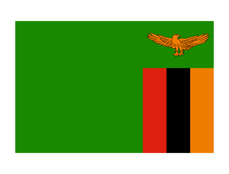 赞比亚国旗矢量素材下载