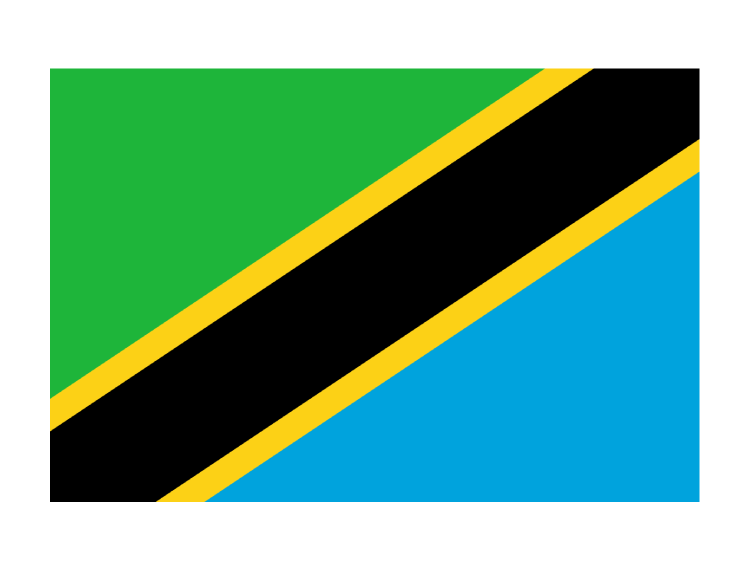坦桑尼亚国旗矢量素材下载