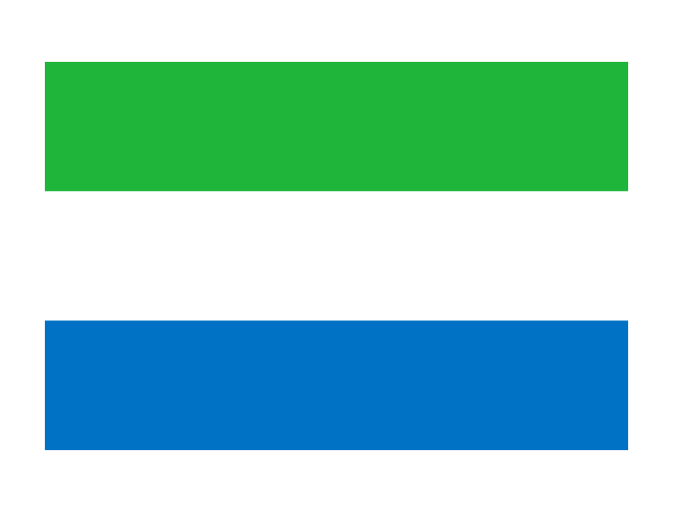 塞拉利昂国旗矢量素材下载