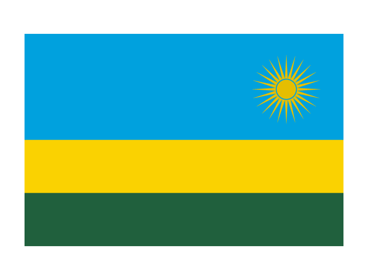 卢旺达国旗矢量素材下载