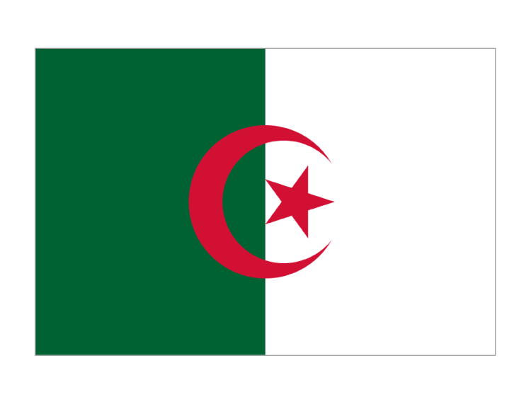 阿尔及利亚国旗矢量素材下载