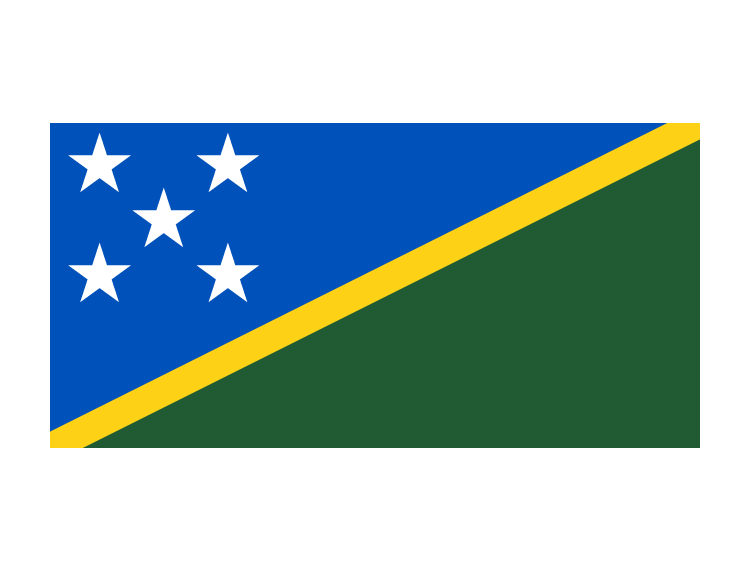 所罗门群岛国旗矢量素材下载