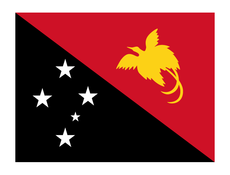 巴布亚新几内亚国旗矢量素材下载