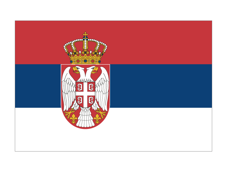 塞尔维亚国旗矢量素材下载
