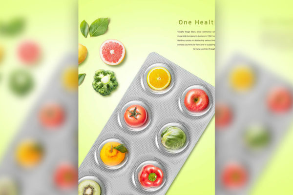 精品营养蔬果药物饮食健康概念海报设计psd源文件,编号:82625698