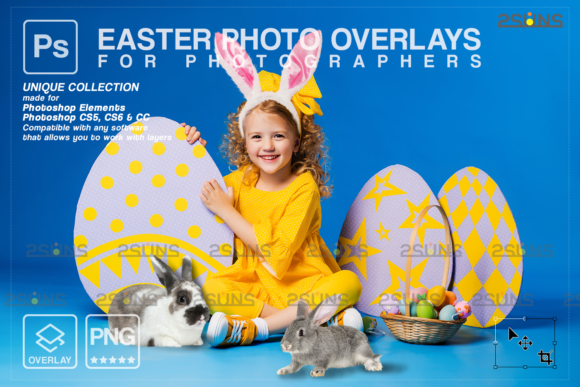 精品复活节兔子元素Photoshop叠层PNG源文件,编号:82632552