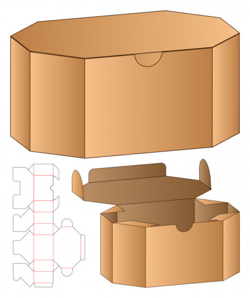 精品3D包装盒子结构设计模型源文件,编号:82634898