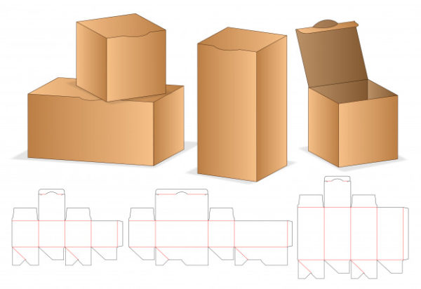 精品立体包装盒子结构模型源文件,编号:82625435