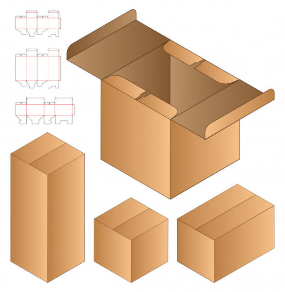 精品包装盒结构模切设计模板源文件,编号:82630708