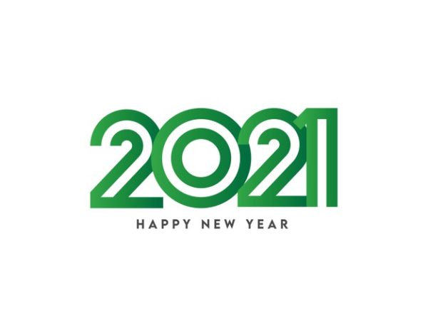 精品绿色2021数字新年源文件,编号:82635445