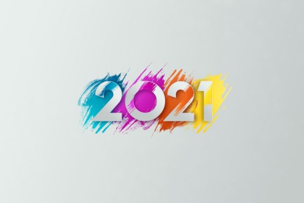 精品创意艺术2021彩色新年源文件,编号:82627977
