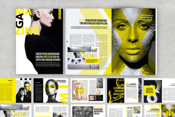 精品黄色配色方案生活与现代杂志画册设计模板源文件,编号:82635995