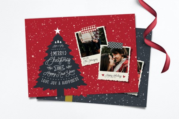 精品圣诞节照片贺卡模板PSD源文件,编号:82625554