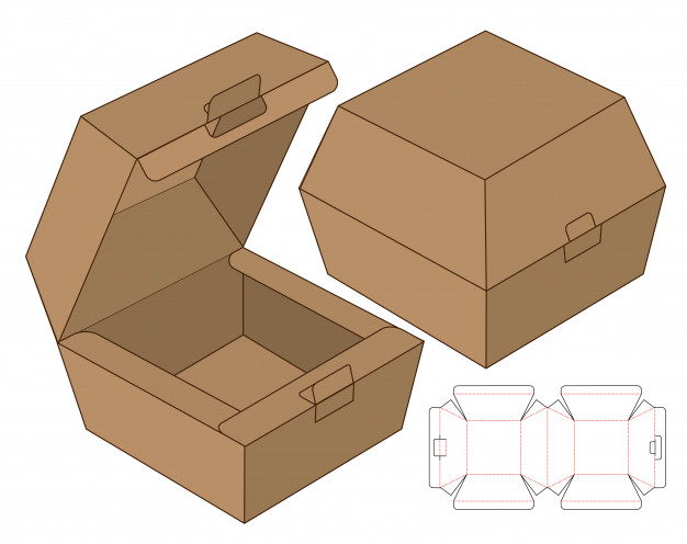 精品3D盒包装模切模板设计源文件,编号:82630805