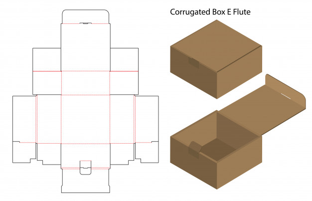 精品盒子结构分解包装设计源文件,编号:82631516