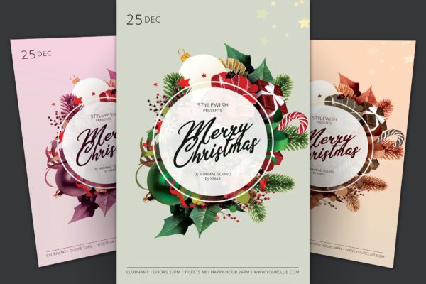 精品新鲜的圣诞节广告海报模板下载PSD源文件,编号:82632420