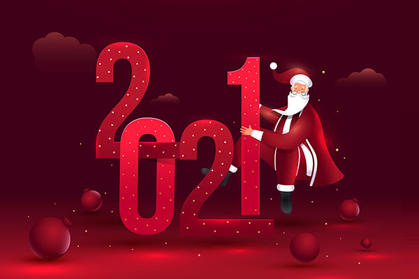 精品2021圣诞&新年必备广告设计元素包下载EPS源文件,编号:82621359