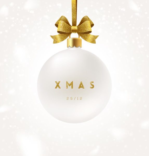 精品圣诞节白色悬挂装饰物元素源文件,编号:82625541