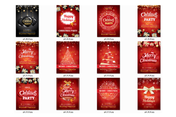 精品圣诞/新年节日问候Banner&贺卡设计模板源文件,编号:82627664