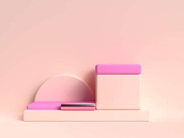 精品粉色护肤品盒3D展示场景JPG源文件,编号:82627592