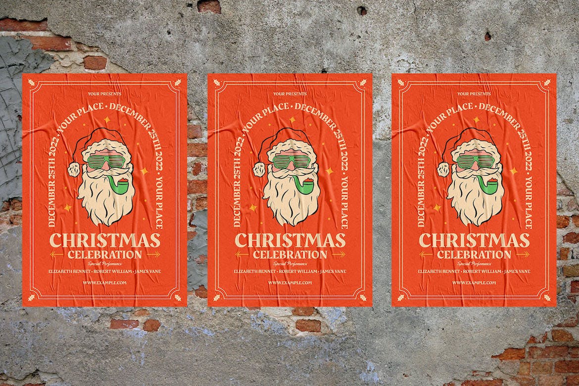 精品圣诞节庆祝海报设计模板下载AI,PSD源文件,编号:82628231