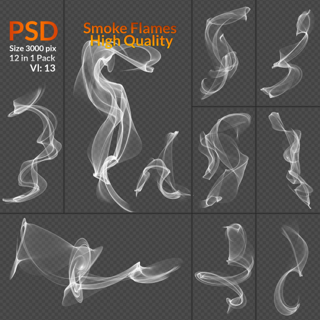 精品高质量的烟雾特效PSD源文件,编号:82638780