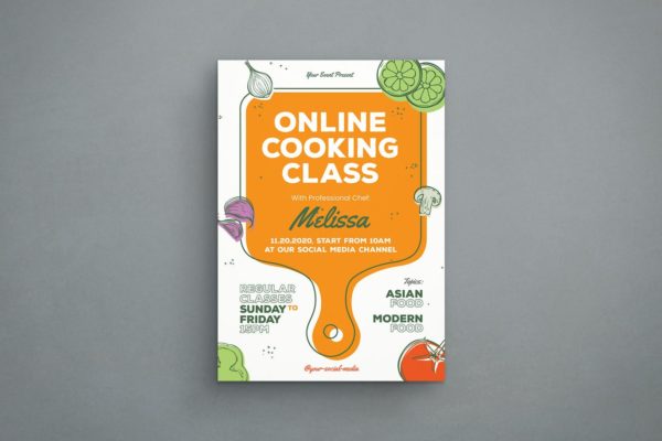 精品时尚高端简约清新多用途烹饪餐饮海报菜谱菜单设计模板-AI，PSD源文件,编号:82635121