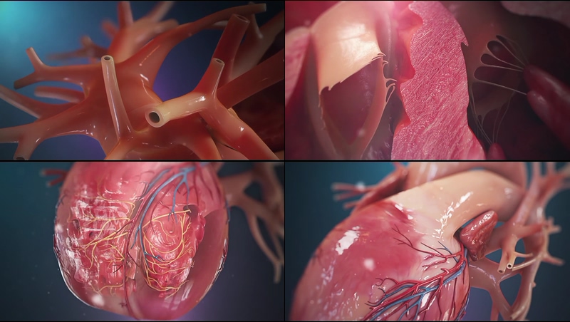 2021最新震撼大气的心脏医学动画视频