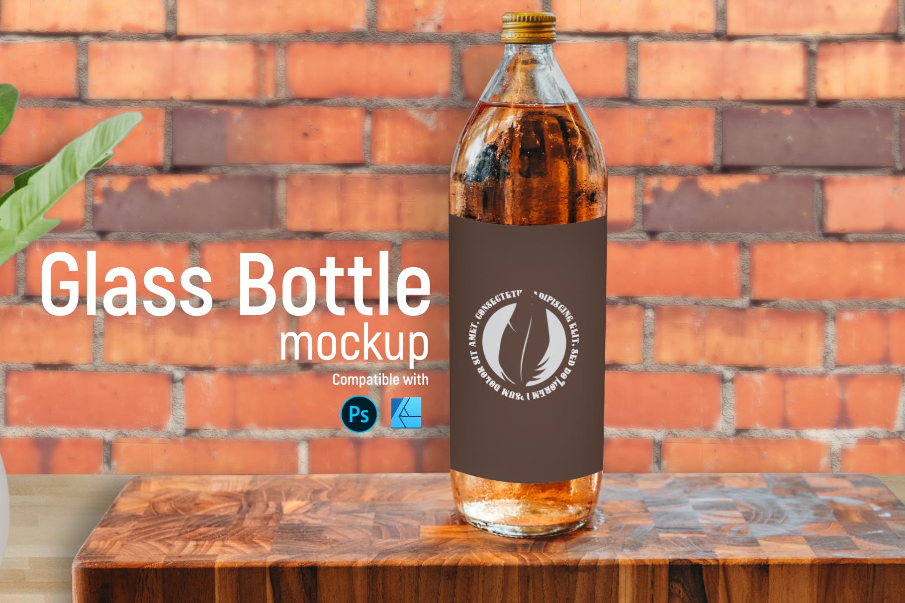Mockups的透明玻璃瓶模型PSD,JPG样机模板,编号:82621580