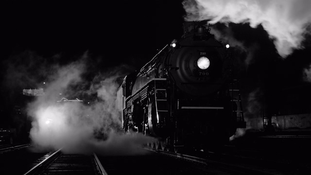 4K火车站上的蒸汽火车视频