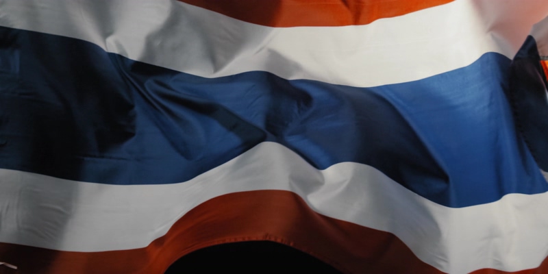 4K泰国国旗视频素材