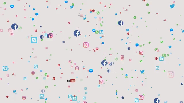 社交图标气泡视频素材免费