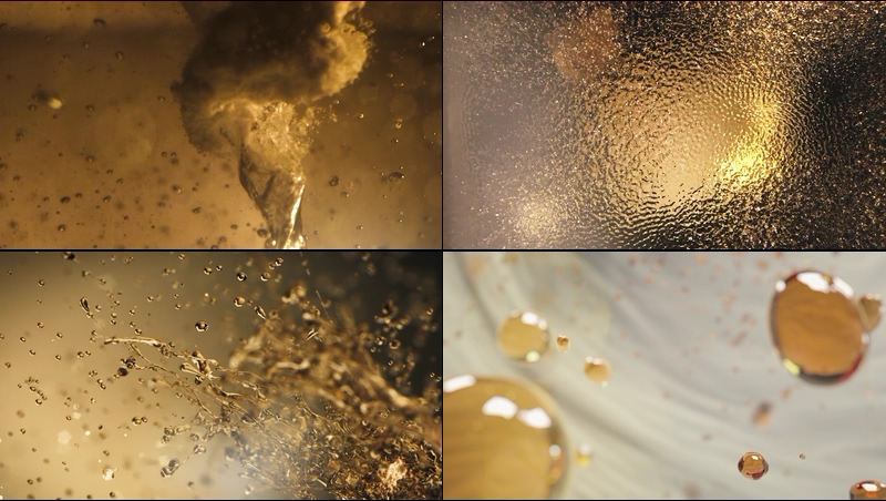 海藻提取精华液黄金水视频素材