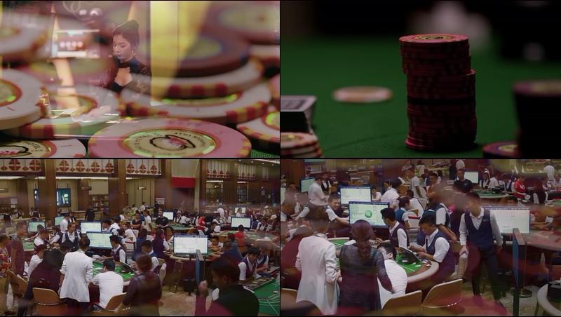 柬埔寨赌场视频素材